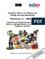 LAS SHS - Filipino Sa Piling Larang - Akademik - Q2 - MELC 6 - WK 7