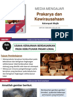 Prakarya Dan Kewirausahaan: Media Mengajar