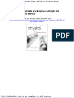 Physics For Scientists and Engineers Knight 3rd Edition Solutions Manual Full Download