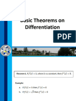 5 Basic Theorems On Differentiation