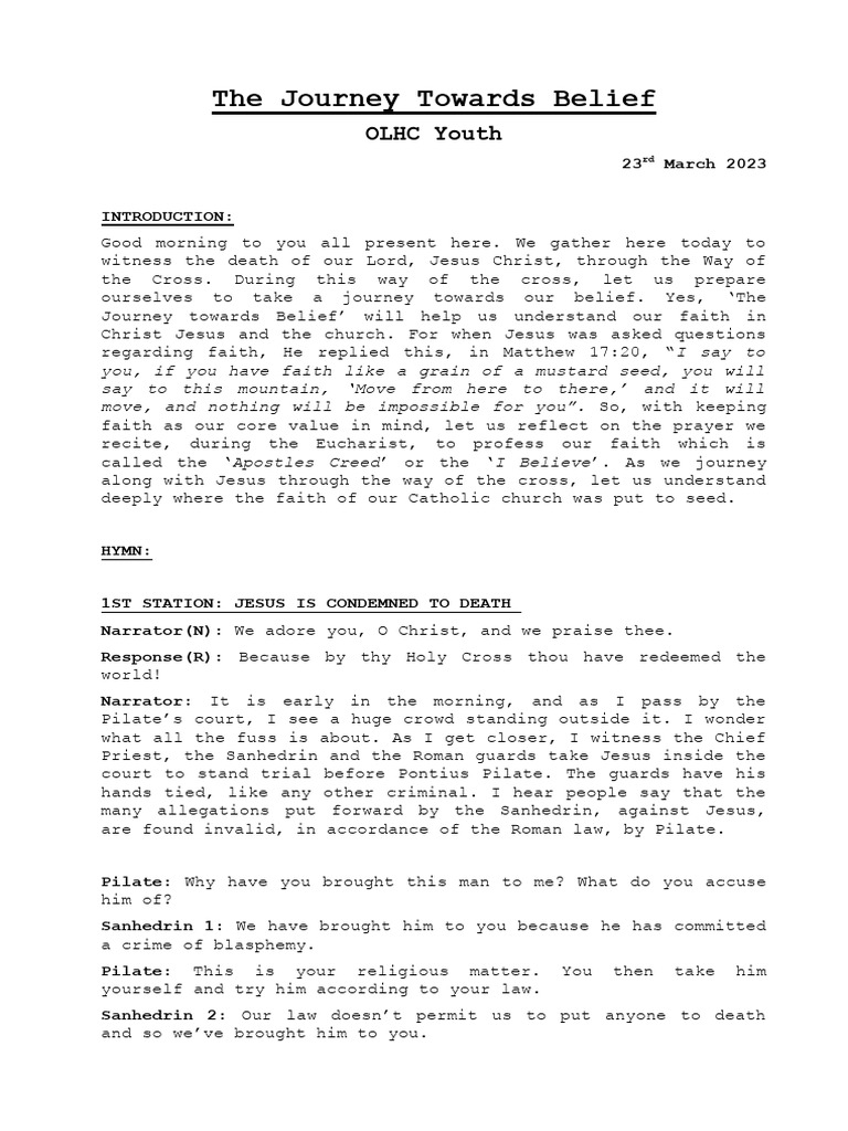 Script 2023 way of the cross pdf jesus pontius pilate