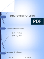 Integration by Exponential Functions