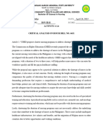 BSN III-b - Dulay, Lydan Holt, A. - Activity #2.6-Critical Analysis On House Bill No. 6631