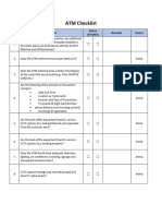 ATM Checklist