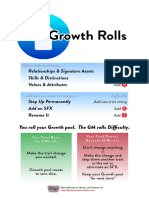 Growth Rolls Cheat Sheet