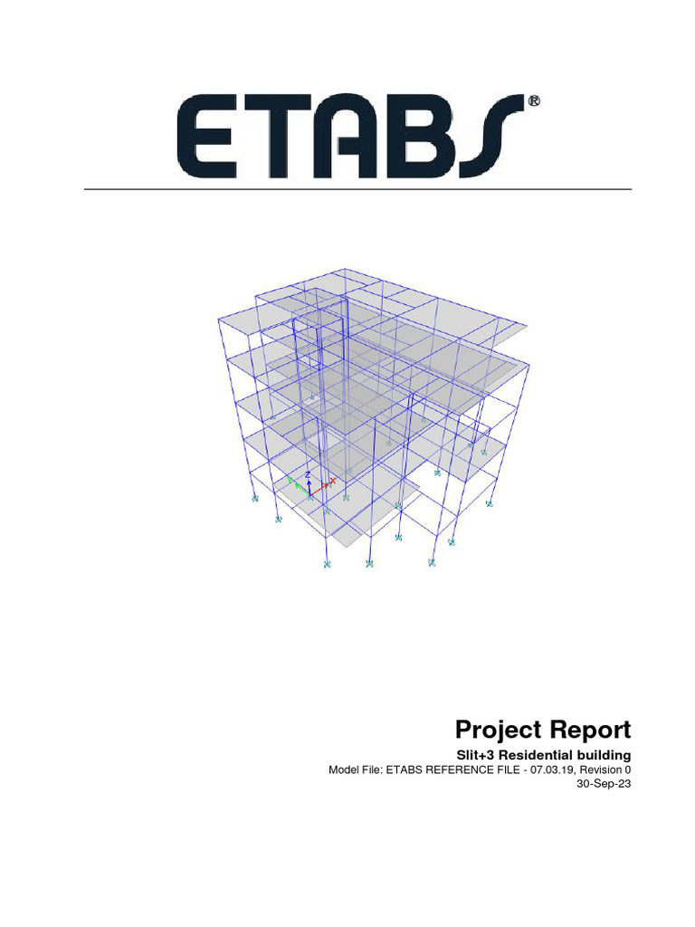 Slit+3 Residential Building Report | PDF | Beam (Structure) | Concrete