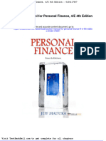 Solution Manual For Personal Finance 4 e 4th Edition 0136117007 Full Download