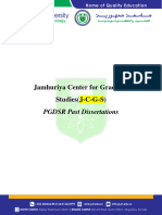 PGDSR - Past Dissertations