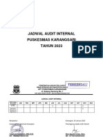 Jadwal Audit Internal 2023