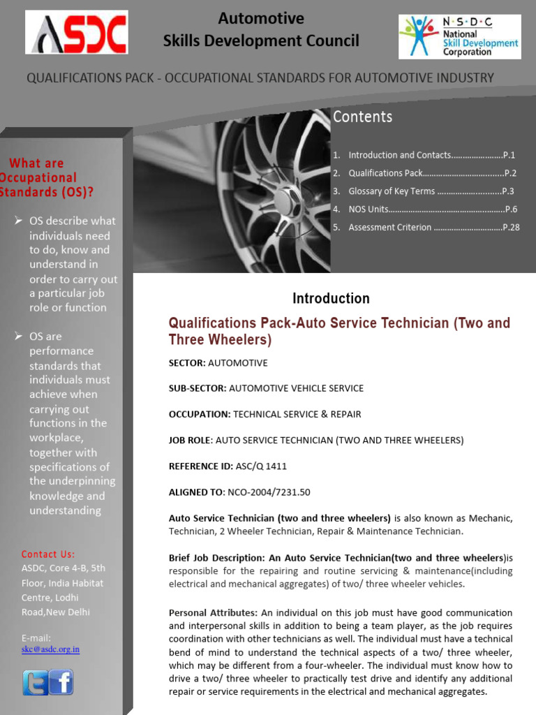 Qualifications for Auto Service Technicians | PDF