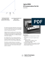 Agilent 8920A RF Communications Test Set: Data Sheet