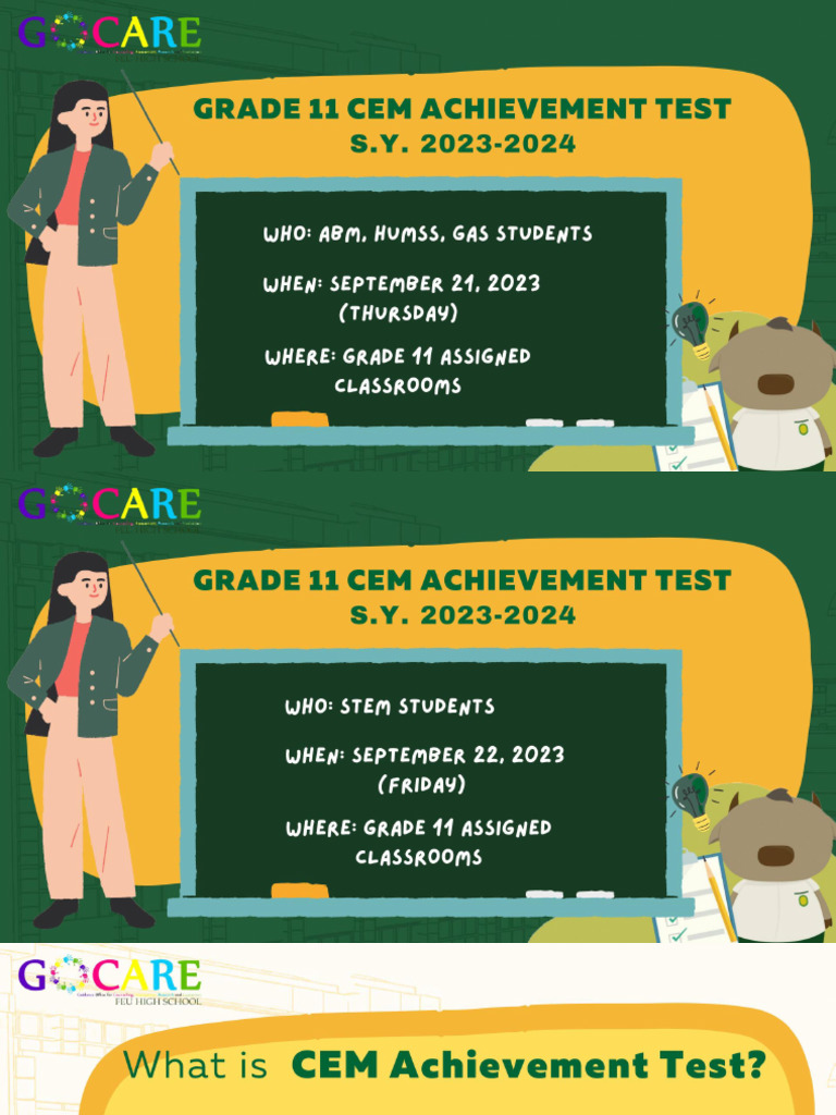 Grade 11 PPT CEM PreTest Guidelines S.Y. 2324 PDF