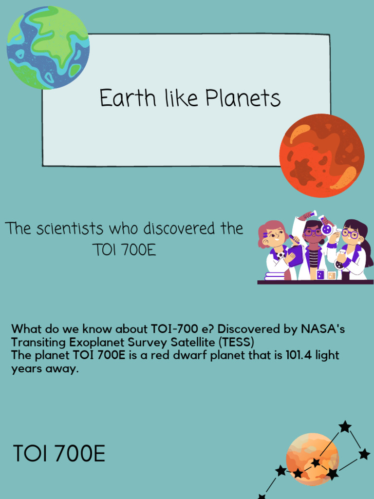 Exoplanet TOI 700E: Key Insights | PDF