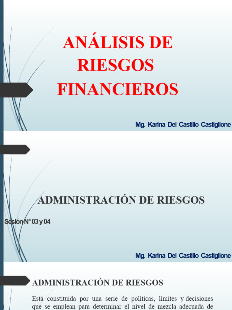 Análisis De Riesgos Financieros En Empresas Pdf Riesgo Business