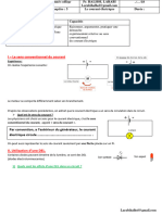 Le Courant Electrique Continu Cours 3 Le Sens Du Courant