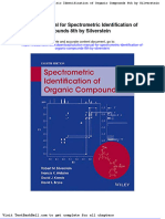 Solution Manual For Spectrometric Identification of Organic Compounds 8th by Silverstein Full Download