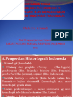 Pertemuan 1 b Arti, Ruang Lingkup Historiografi Indonesia