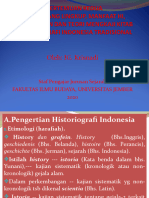 Pertemuan 2 Arti, Ruang Lingkup Historiografi Indonesia