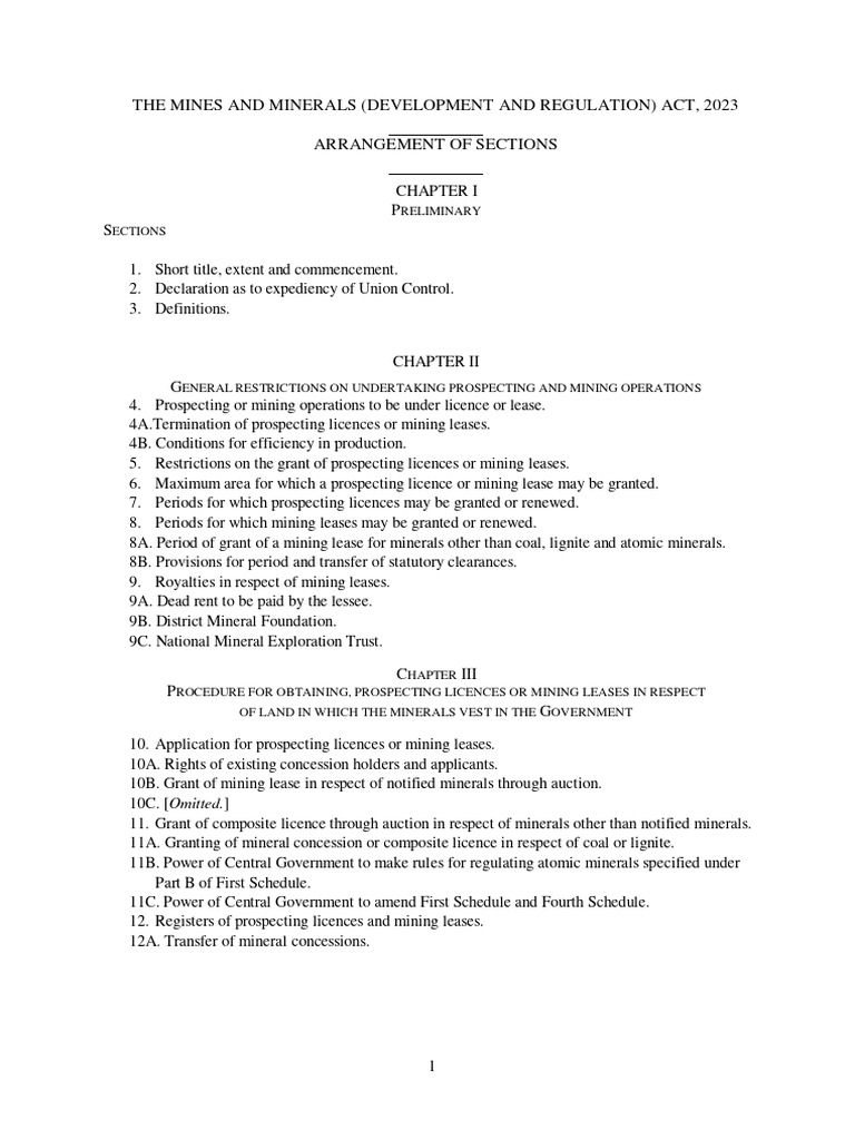 Mines and Mineral Act | PDF | Lease | Auction