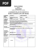 DAILY LESSON LOG 5E Model SCIENCE 6 Q3