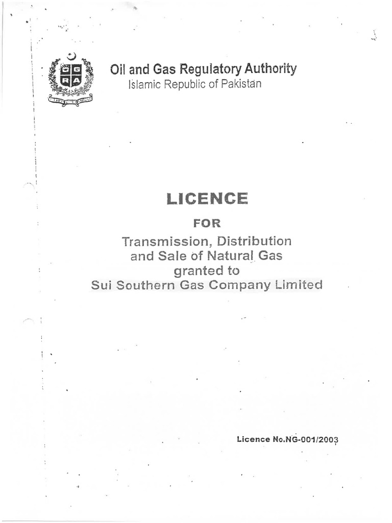 Sui Southern Gas Pipelines Limited SSGCL | PDF