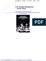 Solution Manual For Strategic Management Concepts 13 e Fred R David Full Download
