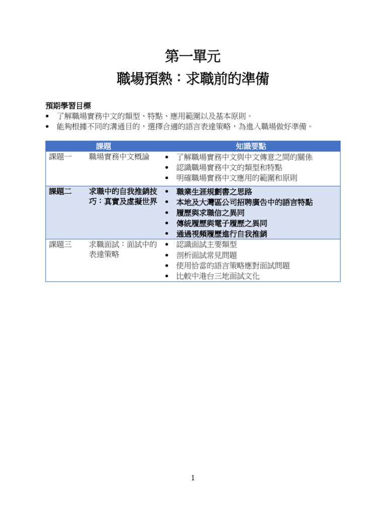 第一單元 課題二 | PDF