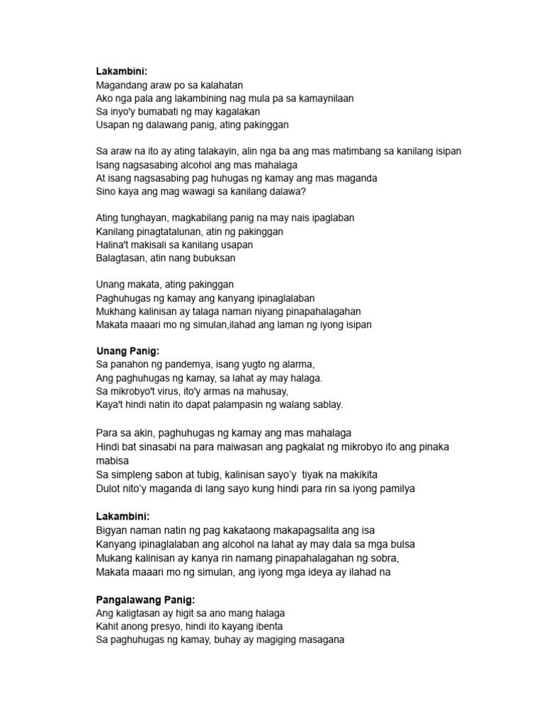 Balagtasan Script | PDF