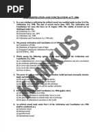 PDF MCQ The Arbitration and Conciliation Act 1996 - Compress