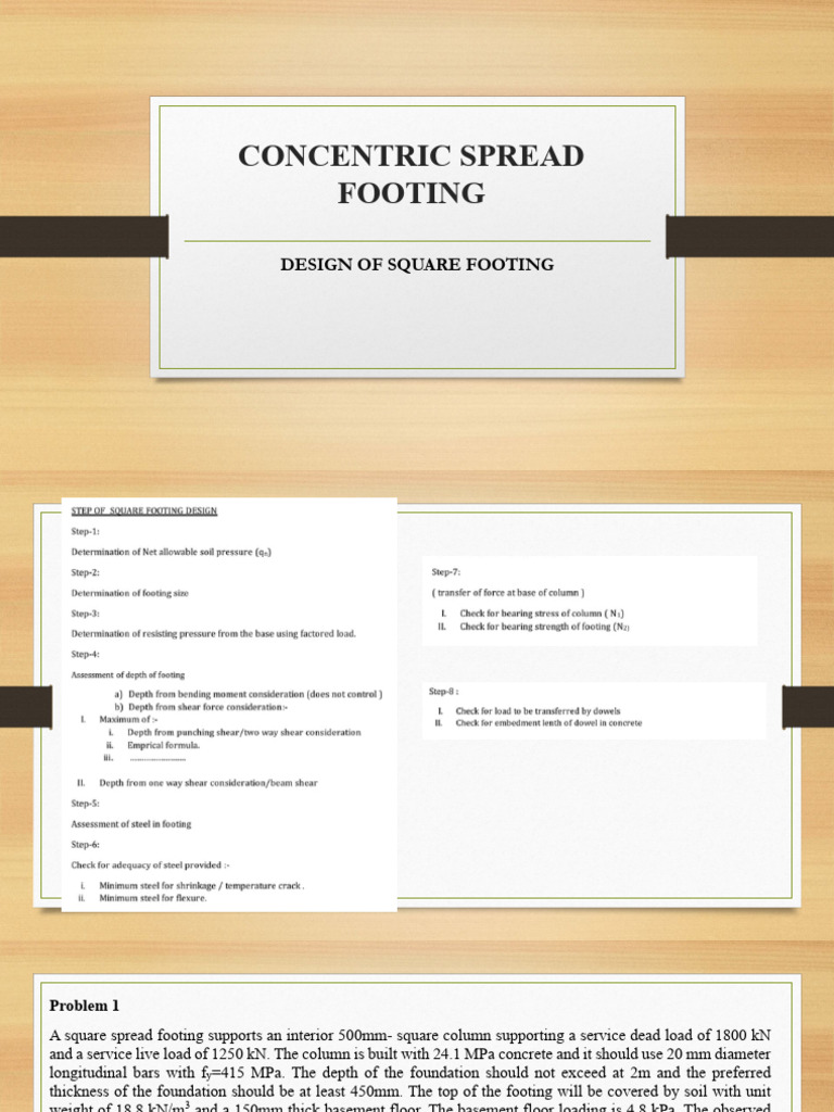 Lesson 2 Design of Square Footing PDF