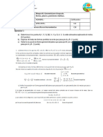 Examen GEOMETRÍA. Resuelto