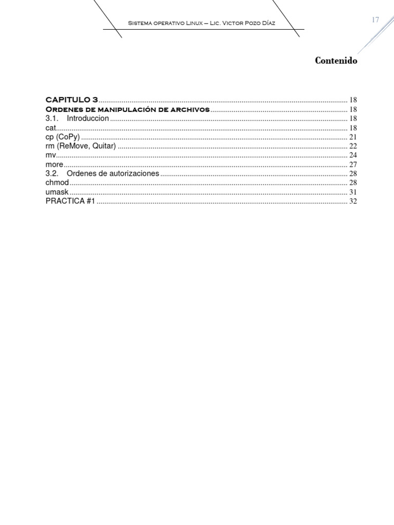 Comandos de Linux por Victor Pozo | PDF | Métodos y materiales de enseñanza