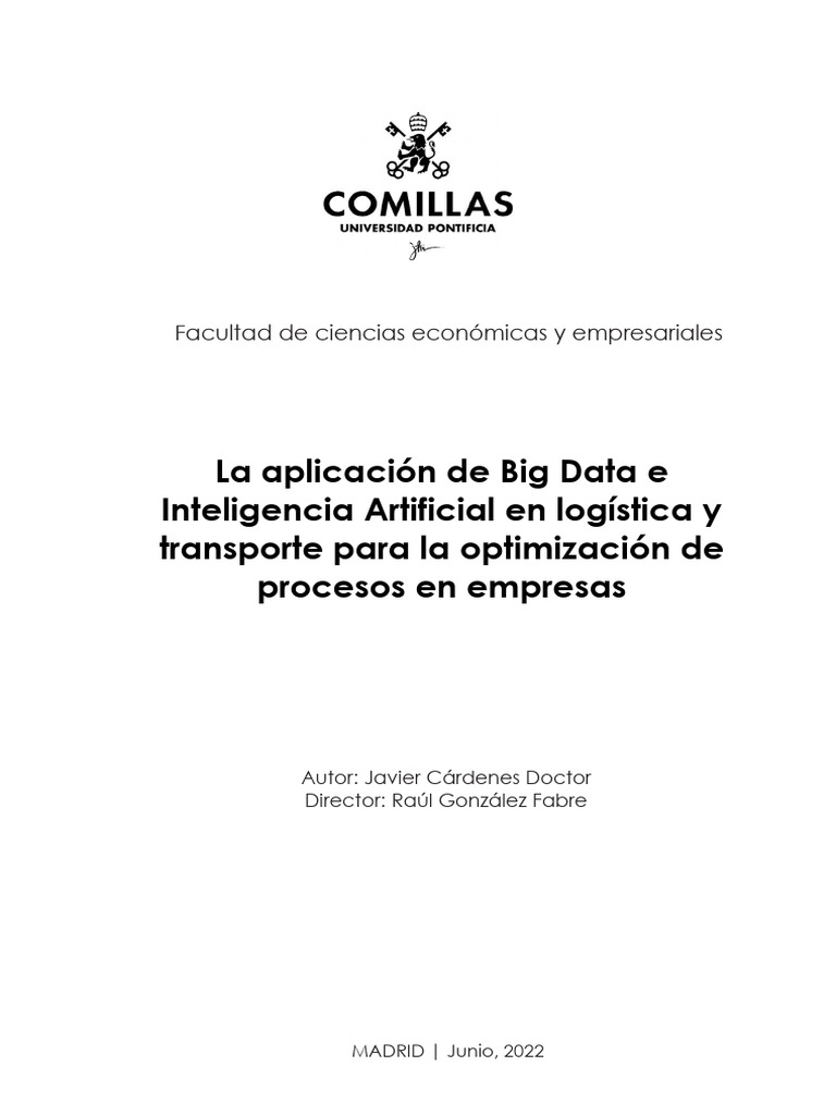 Big Data y AI en Logística Empresarial | PDF | Computación en la nube ...