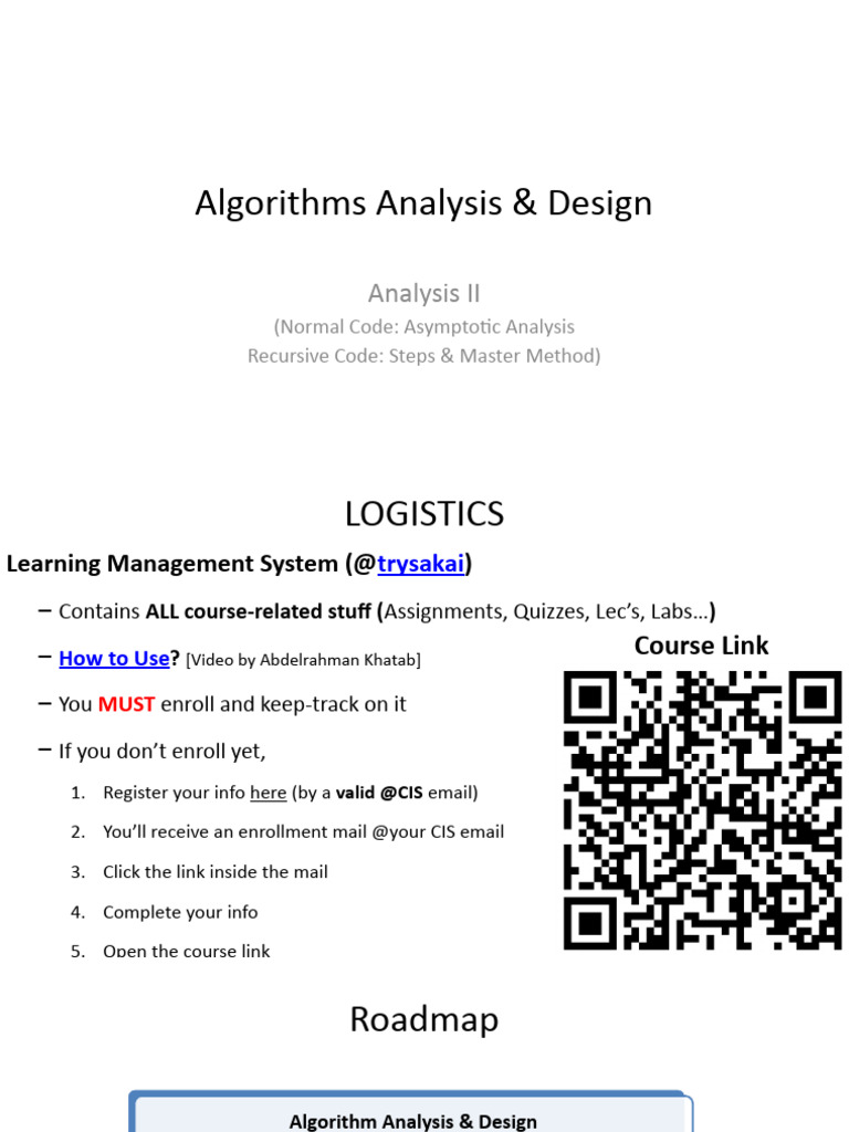 Algorithm Analysis & Design Overview | PDF | Algorithms And Data ...