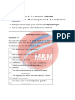 Mock Test 2 Vision Impairment