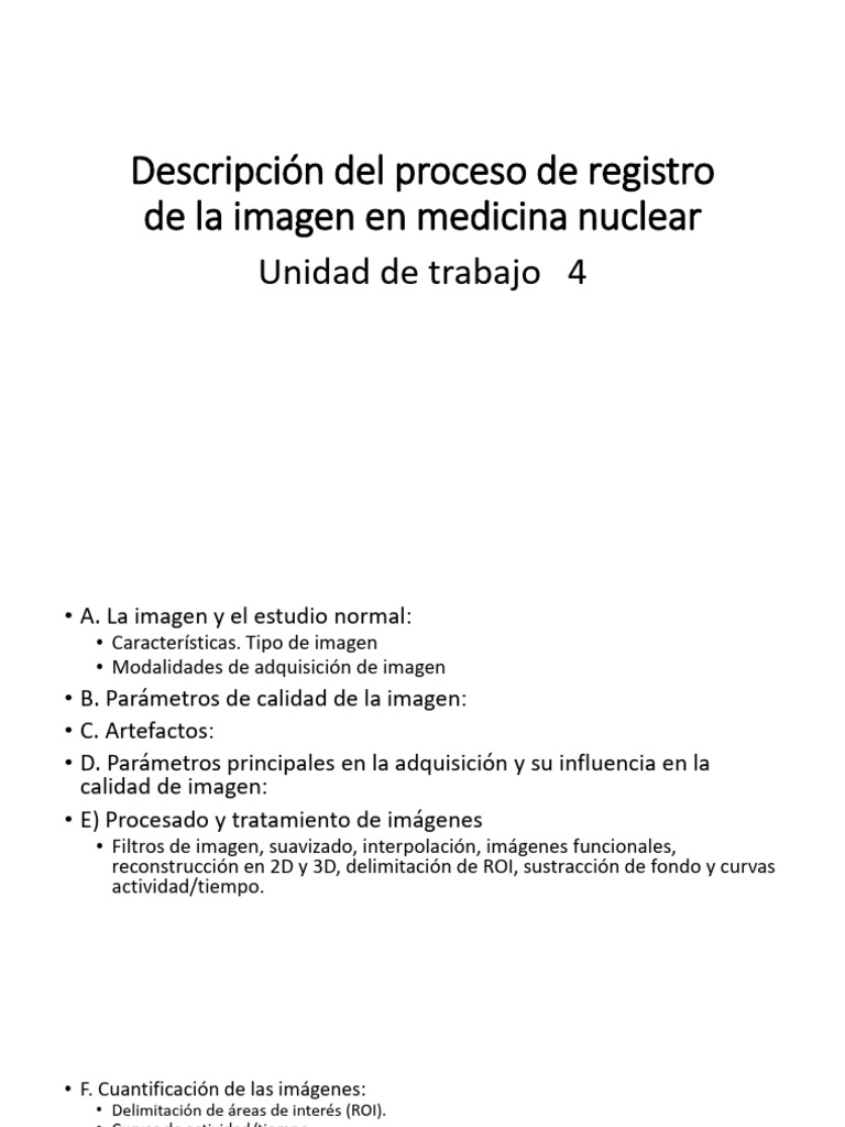 Proceso De Registro De Imágenes En Medicina Nuclear Pdf Tomografía 
