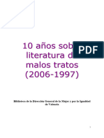 10 Años Literatura Malos Tratos