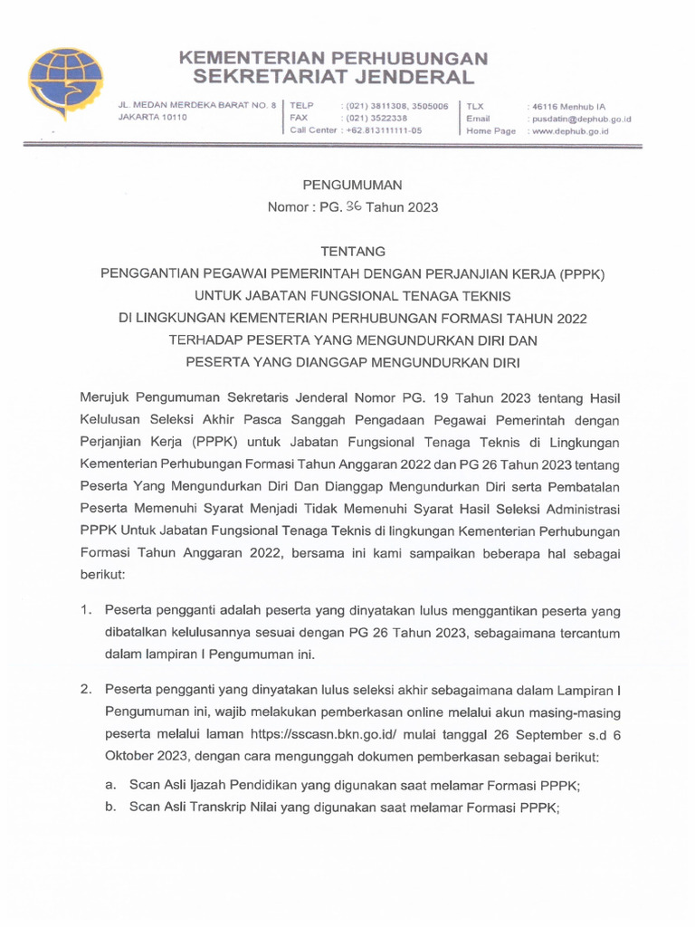 Pg 36 Tahun 2023 Pdf