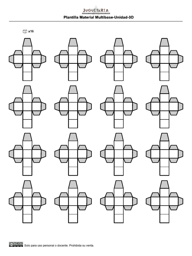 Plantilla Multibase 3D para Juguetes | PDF