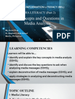 4.MIL Media Literacy (Part 2) - Key Concepts and Questions To Ask in Media Literacy