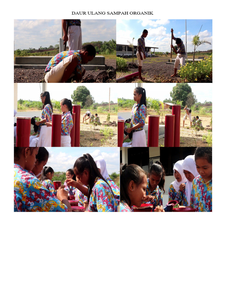 Program Daur Ulang Sampah di Desa Sikabau