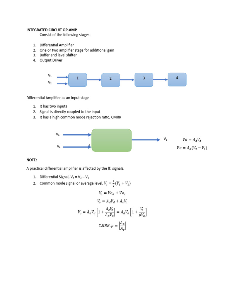 Differential Amplifier PDF