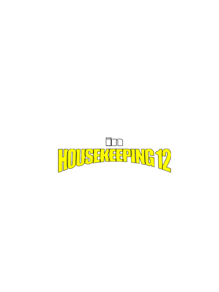 Housekeeping Activity Sheet | PDF