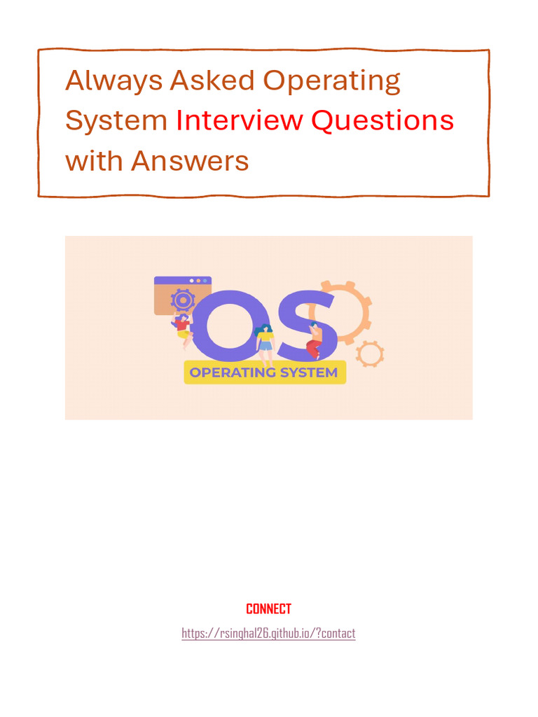 OS Interview Questions PDF