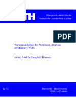 Modelo Numérico para El Análisis de Muros de Mampostería