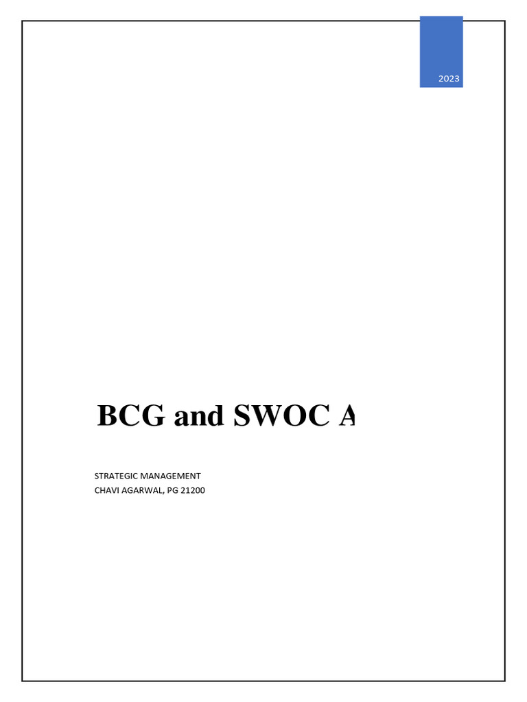 Assignment 2, Strategic Management | PDF