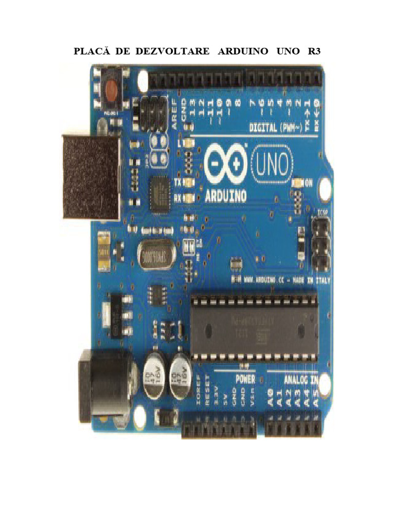 Placă de Dezvoltare Arduino Uno R3 | PDF
