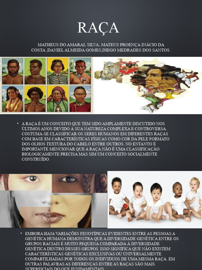 Raça: Construção Social e Igualdade | PDF | Raça (categorização humana ...