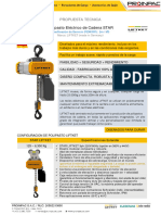 S125-2023 METAL PROYECT - Tecle eléctrico de cadena + Trolley LIFTKET 1 y 2t x 13m