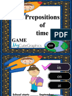 Prepositions of Time Activities Promoting Classroom Dynamics Group Form - 43085